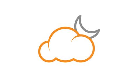 Cloudy Night | Weather report icon animation