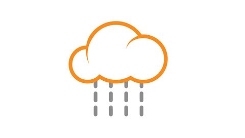 Drizzling or Light Rain Icon | Weather forecast concept icon animation