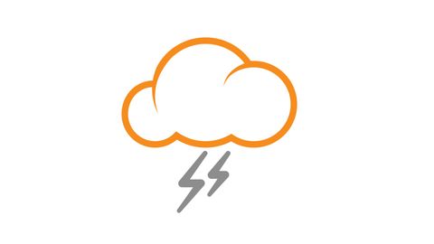 Thunderstorm Icon | Weather report Icon animation