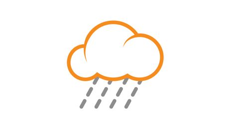 Rainfall Icon | Weather forecast concept Icon animation