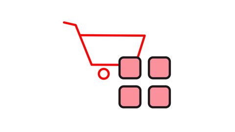 Shopping Cart Icon Animation | Online shopping concept icon animation