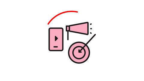 Digital marketing services concept Icon Animation