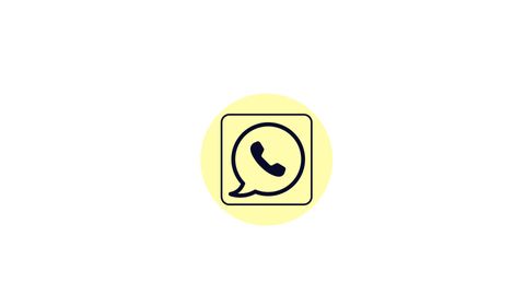 Animated WhatsApp logo Icon - Suitable for Videos or Other Projects