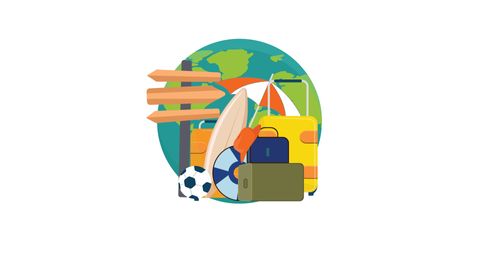 Travel and Tourism concept animation