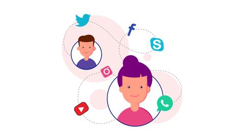 People connecting through social network