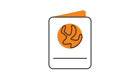 Book icon | Line drawing icon animation