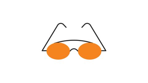Cool Goggles Icon | Line drawing animation